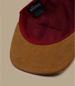 5 Panel Blank Burgundy Brown Suede -Monde Chapeau 5 panel blank burgundy brown suede 3
