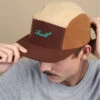 Reell 5 Panel Polar Multi Brown 2 Reell 5 Panel Polar Multi Brown -Monde Chapeau 5 panel polar multi brown