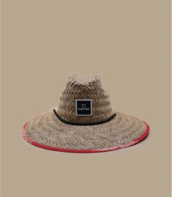 Brixton Alpha Square Sun Hat Tan Aloha Red -Monde Chapeau alpha square sun hat tan aloha red 1
