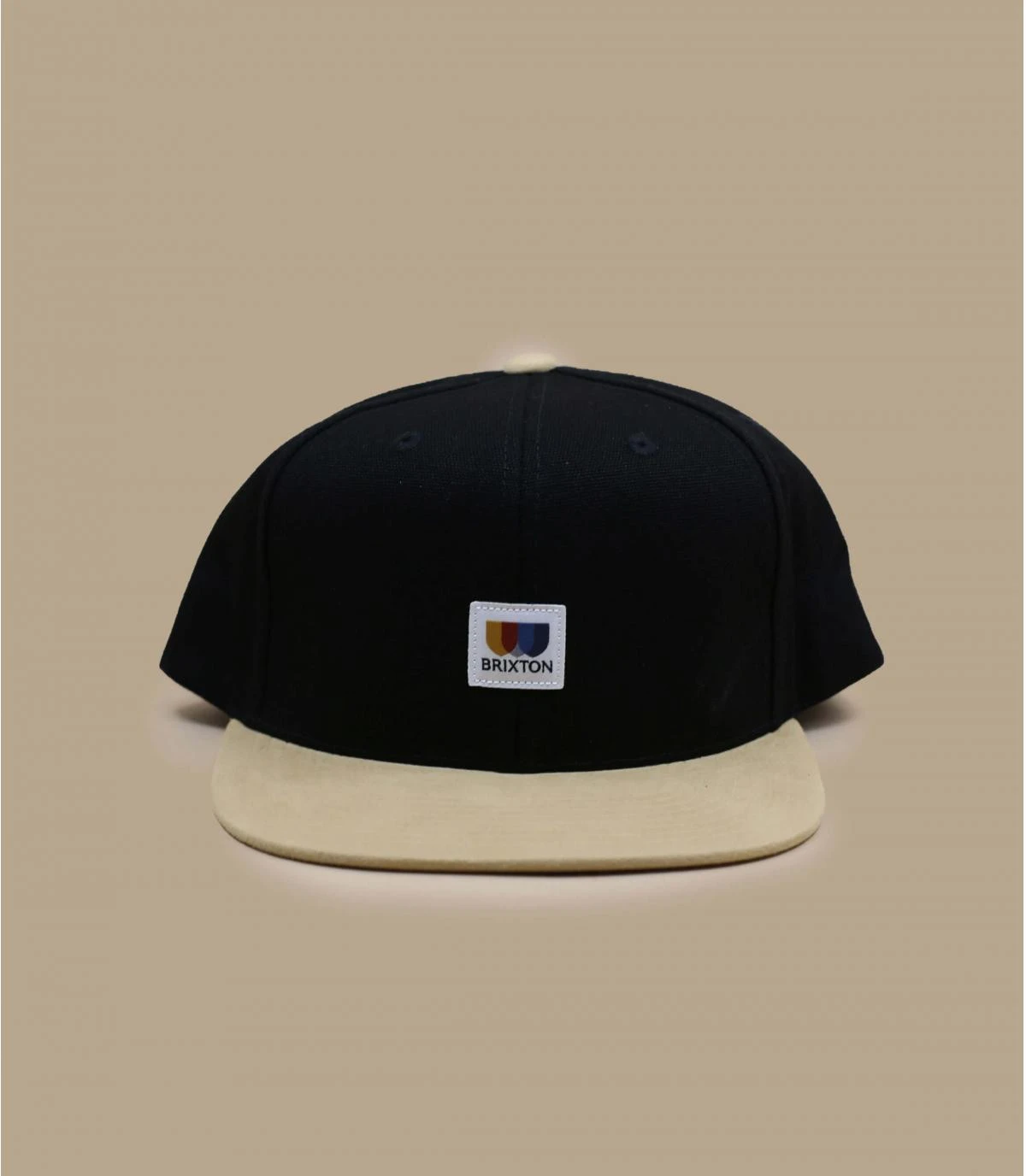Brixton Alton Snapback Black Tan Suede 3 Brixton Alton Snapback Black Tan Suede