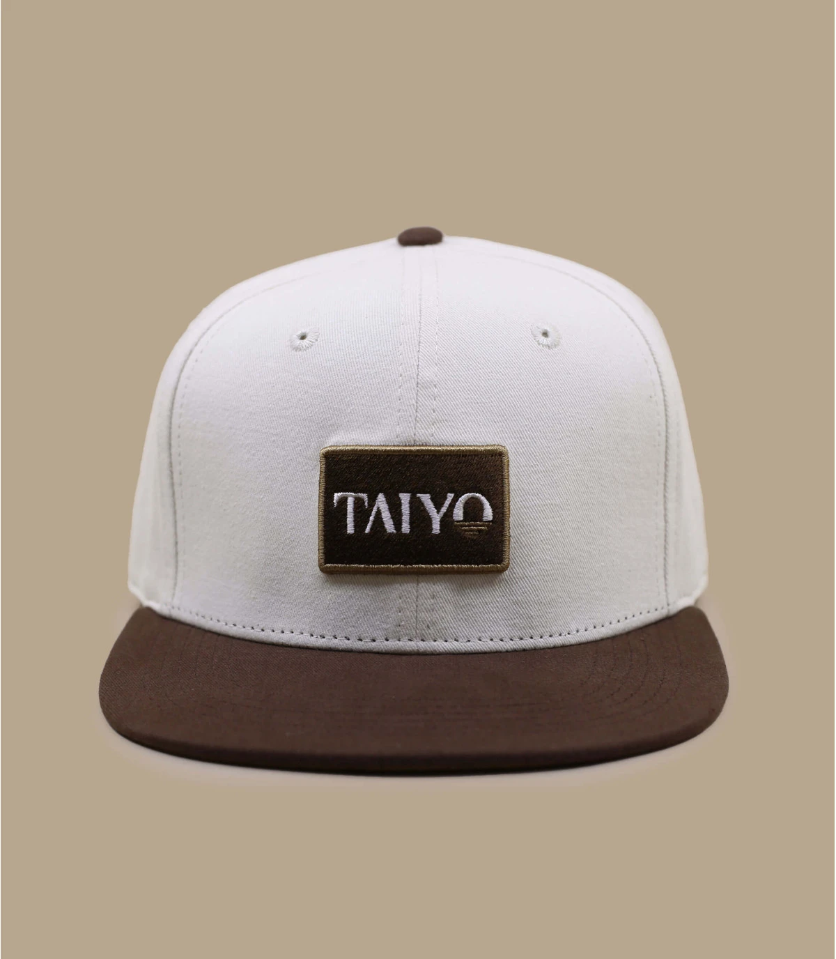 Badge Logo Snapback Beige 4 Badge Logo Snapback Beige – Image 2
