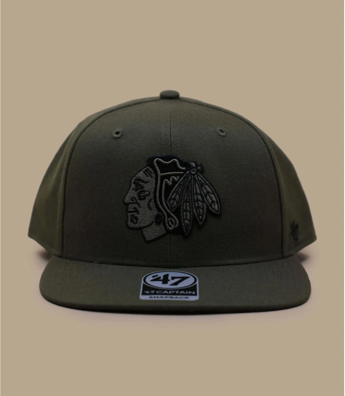 '47 BRAND Ballpark Camo Captain Blackhawks Sandalwood 4 '47 BRAND Ballpark Camo Captain Blackhawks Sandalwood – Image 2