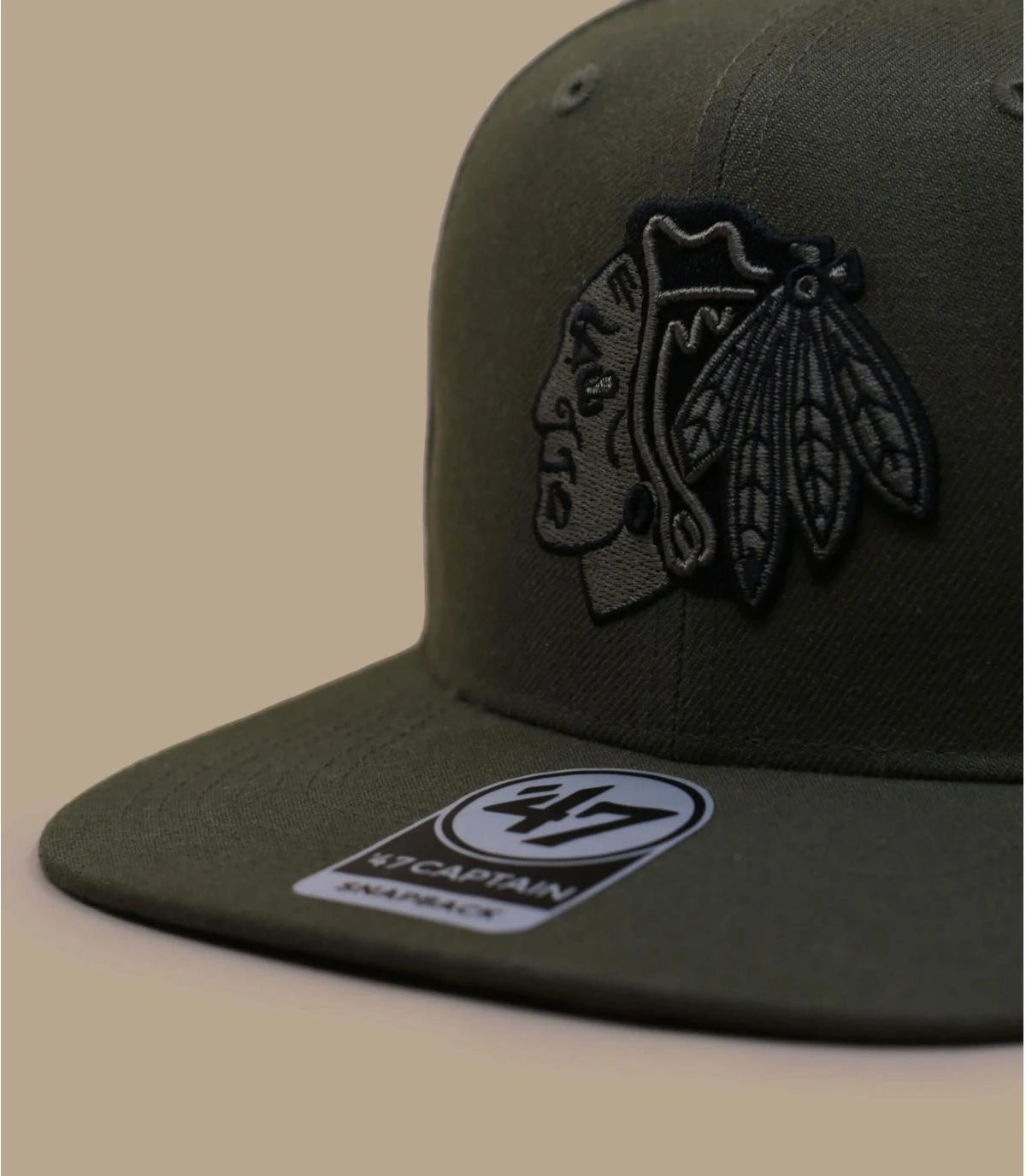 '47 BRAND Ballpark Camo Captain Blackhawks Sandalwood 5 '47 BRAND Ballpark Camo Captain Blackhawks Sandalwood – Image 3