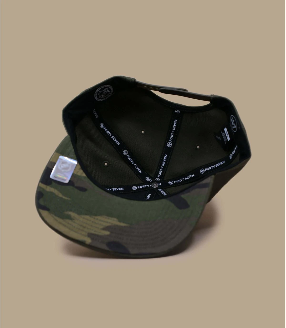 '47 BRAND Ballpark Camo Captain Blackhawks Sandalwood 8 '47 BRAND Ballpark Camo Captain Blackhawks Sandalwood – Image 6