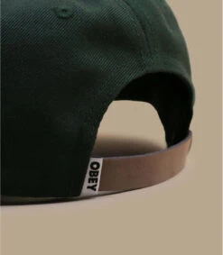OBEY Basque 6 Panel Strapback Dark Cedar -Monde Chapeau basque 6 panel strapback dark cedar 4