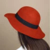 Baya Brique -Monde Chapeau baya briquecapeline20rouge20brique20feutre20Baya20brique