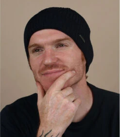 Stetson Beanie Merino Wool Navy