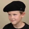 Beret Petit Basque Noir 2 Beret Petit Basque Noir -Monde Chapeau beret petit basque noir