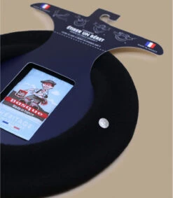 Beret Petit Basque Noir 7 Beret Petit Basque Noir -Monde Chapeau beret petit basque noir 2