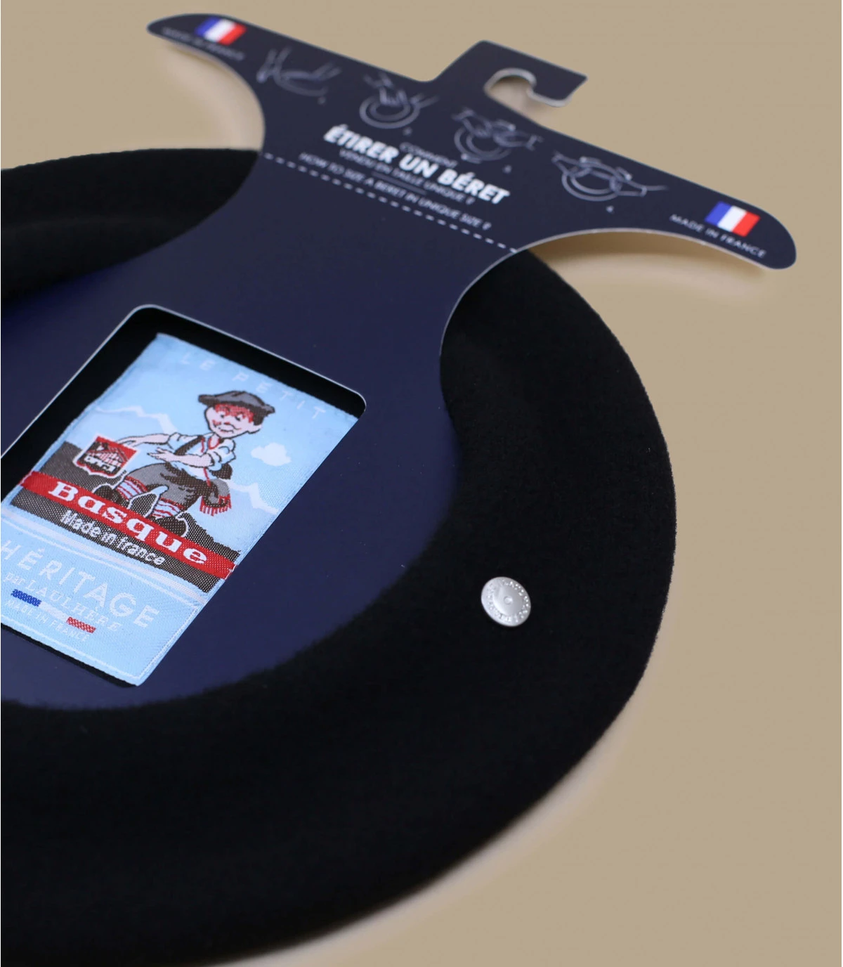 Beret Petit Basque Noir 5 Beret Petit Basque Noir – Image 3