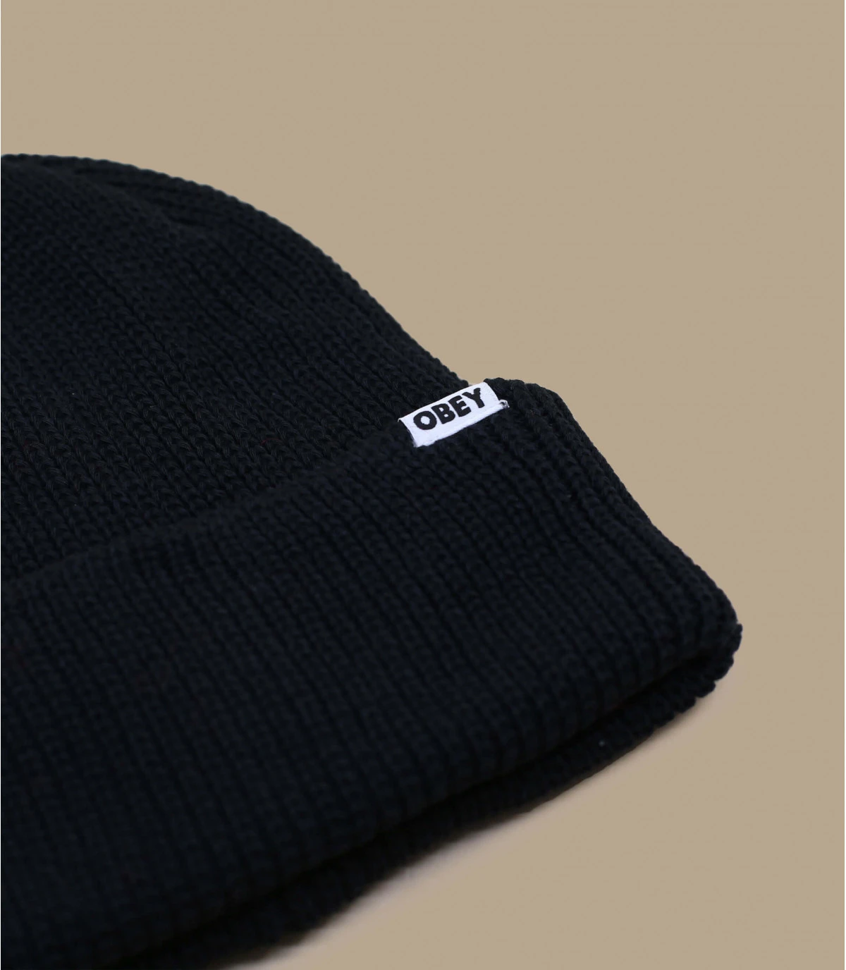 OBEY Bold Organic Beanie Black 4 OBEY Bold Organic Beanie Black – Image 2