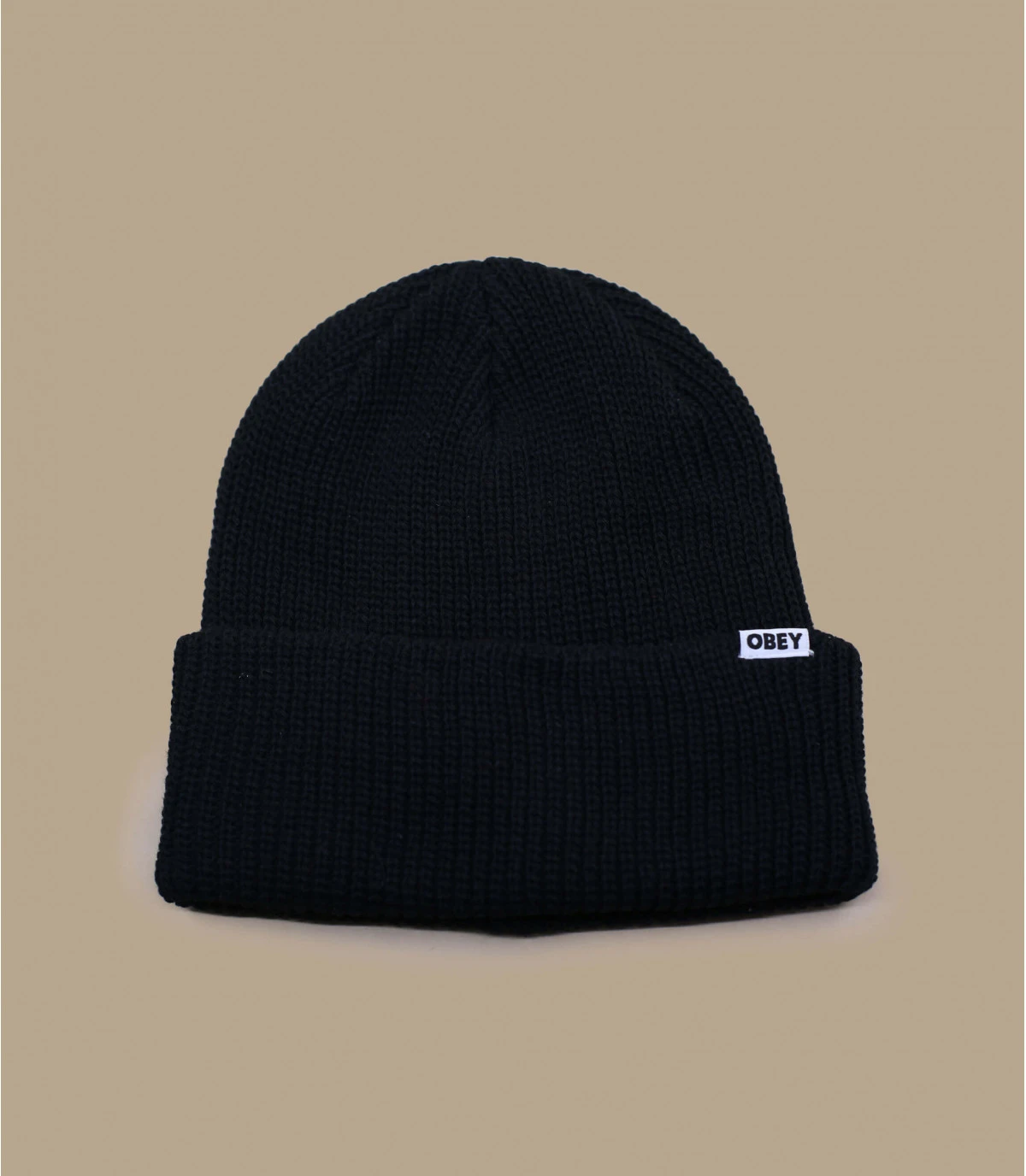 OBEY Bold Organic Beanie Black 3 OBEY Bold Organic Beanie Black