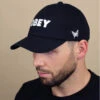 OBEY Bold Strapback Black 1 OBEY Bold Strapback Black -Monde Chapeau bold strapback black
