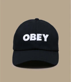 OBEY Bold Strapback Black -Monde Chapeau bold strapback black 2