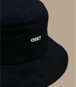 OBEY Bold Twill Bucket Black -Monde Chapeau bold twill bucket black 1