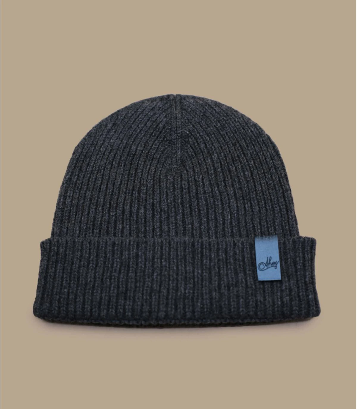 Bonnet Ahoy Anthracite Blue. Eco & Fabriqué En France 3 Bonnet Ahoy Anthracite Blue. Eco & Fabriqué En France