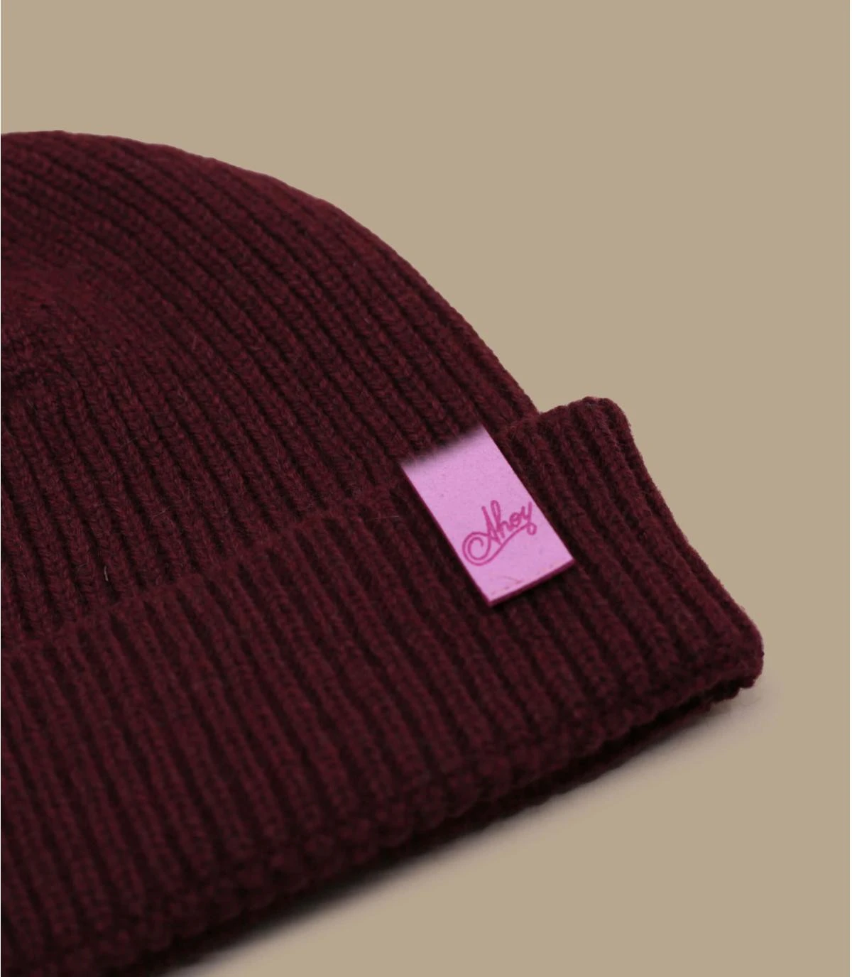 Bonnet Ahoy Burgundy Pink. Eco & Fabriqué En France 4 Bonnet Ahoy Burgundy Pink. Eco & Fabriqué En France – Image 2