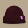 Bonnet Ahoy Burgundy Pink. Eco & Fabriqué En France 1 Bonnet Ahoy Burgundy Pink. Eco & Fabriqué En France -Monde Chapeau bonnet ahoy burgundy pink eco fabrique en france