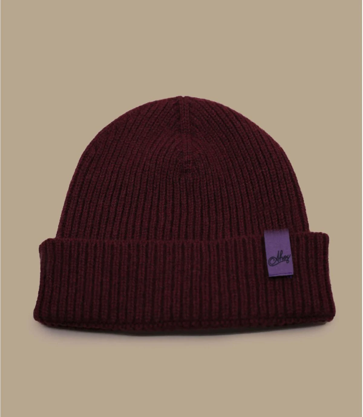 Bonnet Ahoy Burgundy Purple. Eco & Fabriqué En France 3 Bonnet Ahoy Burgundy Purple. Eco & Fabriqué En France