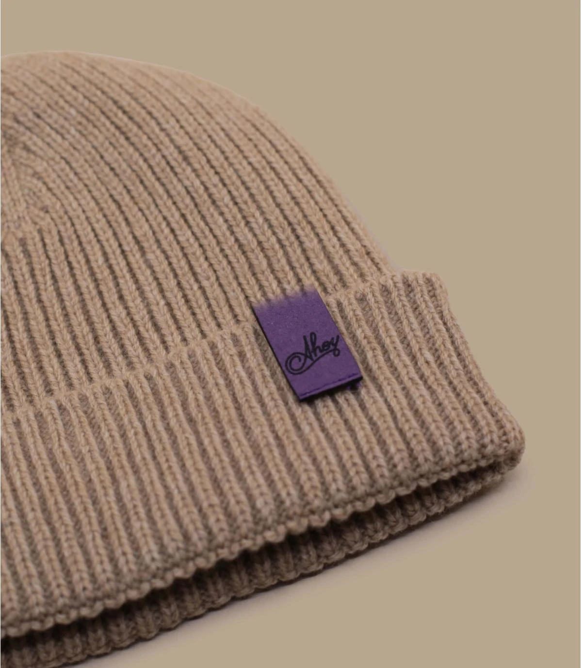 Bonnet Ahoy Camel Purple. Eco & Fabriqué En France 4 Bonnet Ahoy Camel Purple. Eco & Fabriqué En France – Image 2