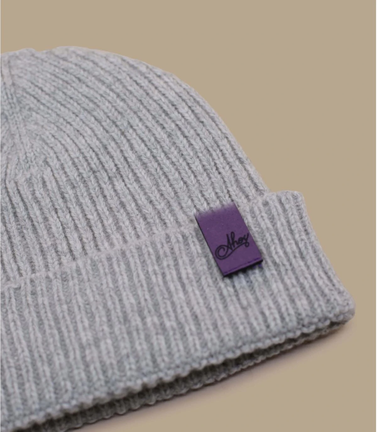 Bonnet Ahoy Grey Purple. Eco & Fabriqué En France 4 Bonnet Ahoy Grey Purple. Eco & Fabriqué En France – Image 2