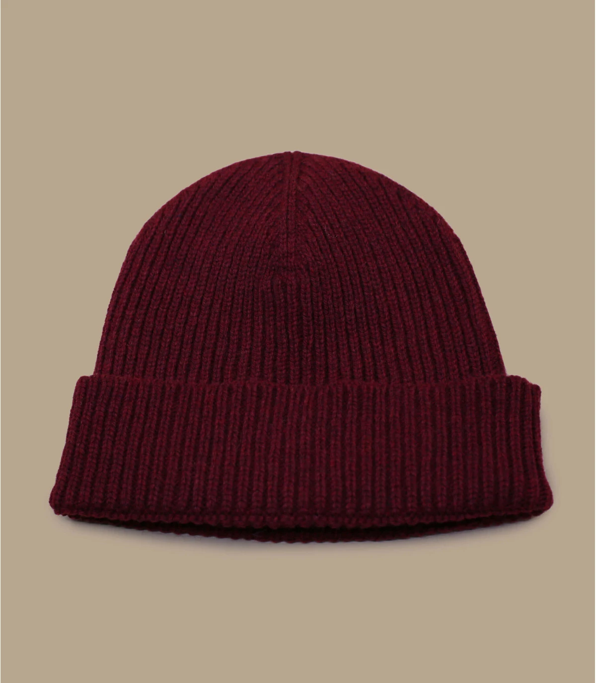 Bonnet Fabriqué En France Laine Recyclée Bordeaux 4 Bonnet Fabriqué En France Laine Recyclée Bordeaux – Image 2