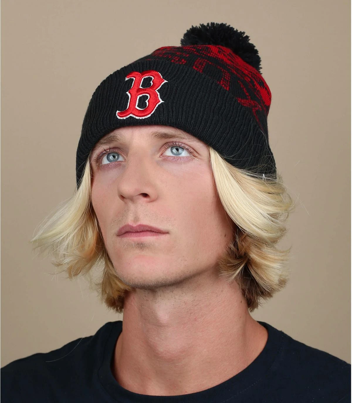 NEW ERA Bonnet MLB Sport Knit Boston 3 NEW ERA Bonnet MLB Sport Knit Boston