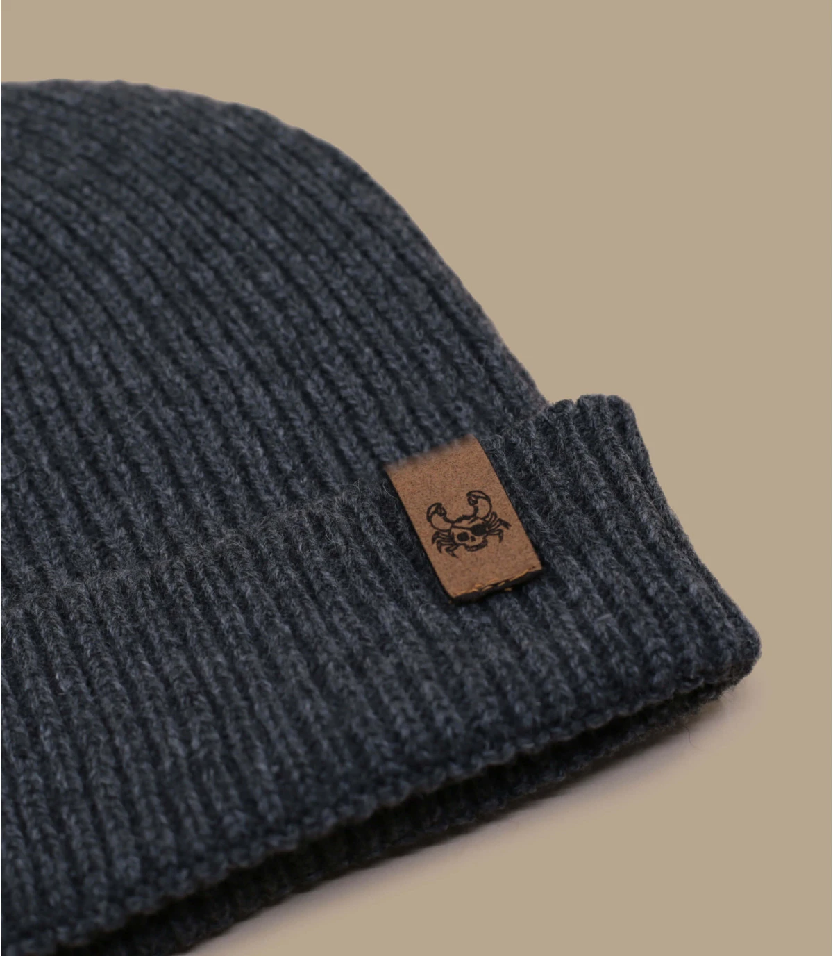 Bonnet Ocean Legend Anthracite Brown. Eco & Fabriqué En France 4 Bonnet Ocean Legend Anthracite Brown. Eco & Fabriqué En France – Image 2