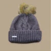 Seeberger Bonnet Pompon Mia Nutria -Monde Chapeau bonnet pompon mia nutria