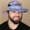 Columbia Bora Bora Printed Booney Purple Lotus 2 Columbia Bora Bora Printed Booney Purple Lotus -Monde Chapeau bora bora printed booney purple lotus
