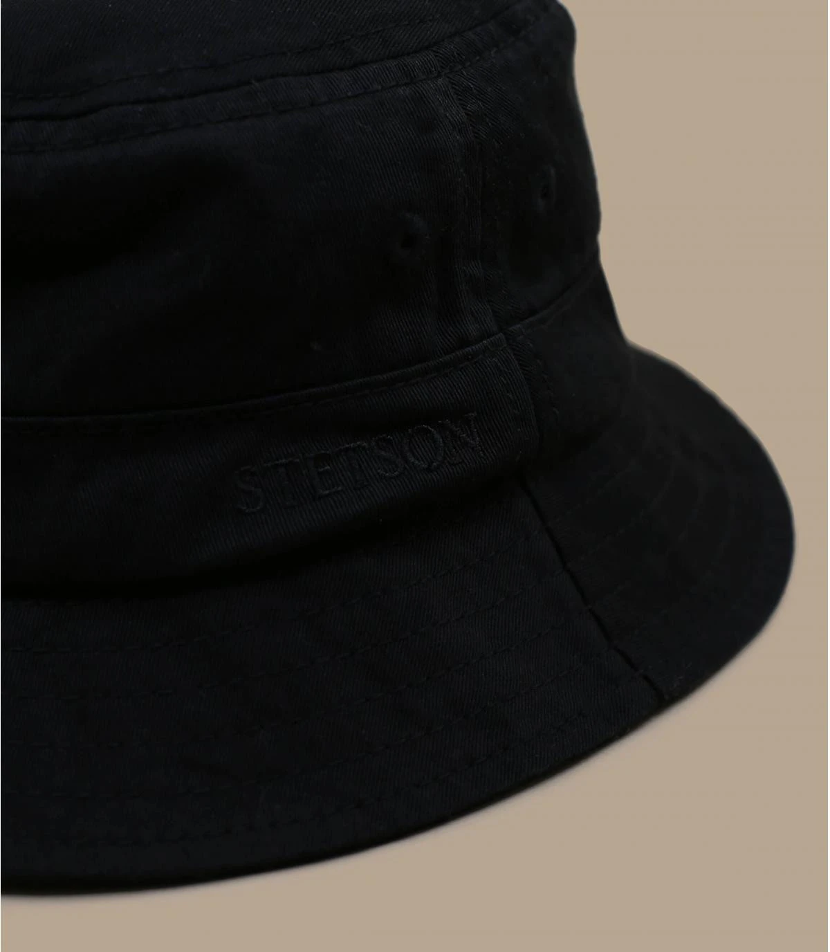 Stetson Bucket Cotton Twill Black 5 Stetson Bucket Cotton Twill Black – Image 3