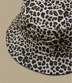 Seeberger Bucket Leo Print Sand -Monde Chapeau bucket leo print sand 3