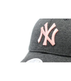 NEW ERA Casquette NY Woman Tech Jersey Gray Pink -Monde Chapeau casqeutte ny woman tech jersey gray pinkcasquette20femme20NY20grise20rose