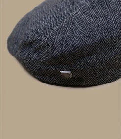 Brixton Brood Grey Black Herringbone -Monde Chapeau casquette brood grey 1