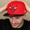 NEW ERA Casquette Chicago Bulls 59fifty Rouge -Monde Chapeau casquette bulls rouge