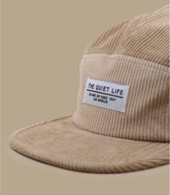 Casquette Cord 5 Panel Tan -Monde Chapeau casquette cord 5 panel tan 2