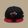 NEW ERA Casquette Miami 59fifty Heat Noire -Monde Chapeau casquette heat noire