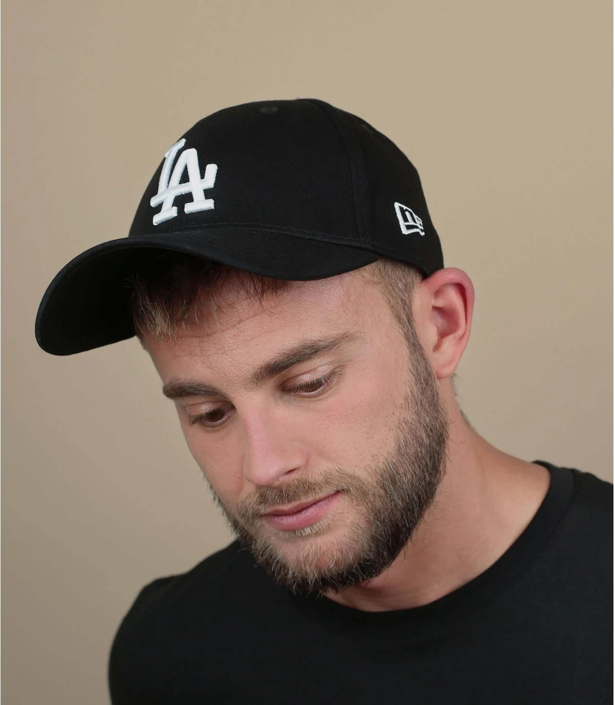 NEW ERA Casquette LA 3930 Black White 3 NEW ERA Casquette LA 3930 Black White