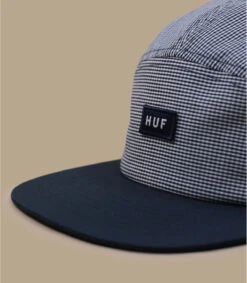HUF Casquette Micro Gngham Logo Volley Navy -Monde Chapeau casquette micro gngham logo volley navy 2