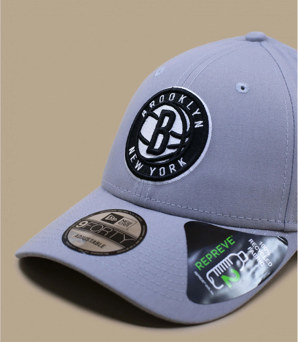 NEW ERA Casquette Monochrome 940 Nets Gray 4 NEW ERA Casquette Monochrome 940 Nets Gray – Image 2