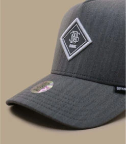 Casquette Trucker HFT Fine Herringbone Grey -Monde Chapeau casquette trucker hft fine herringbone grey 2