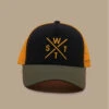 WATTS Casquette Trucker Tribe Kaki Black -Monde Chapeau casquette trucker tribe kaki black