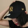 NEW ERA Casquette Wmn Metallic Logo NY Black