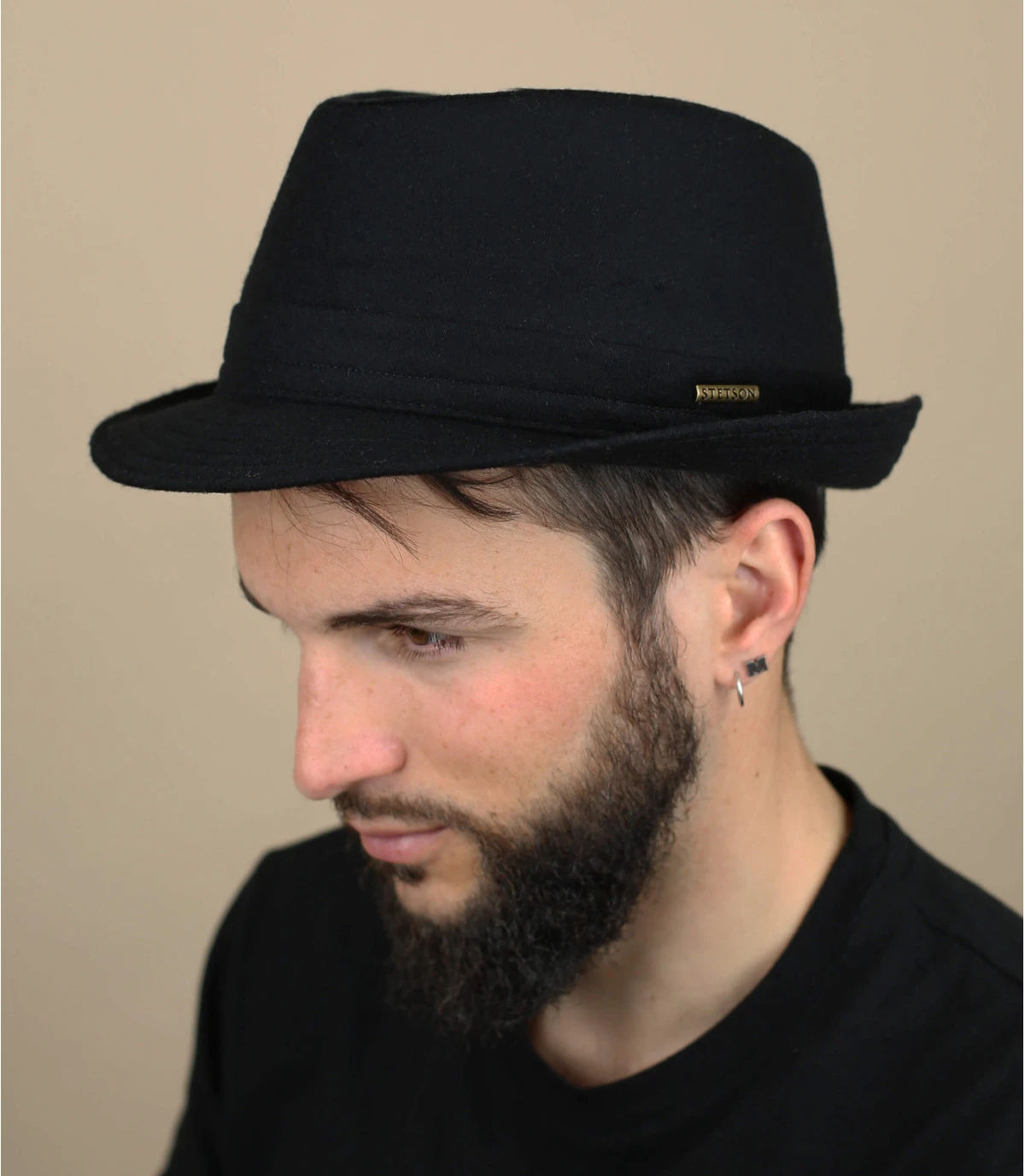 Stetson Chapeau Benavides Wool Noir 3 Stetson Chapeau Benavides Wool Noir