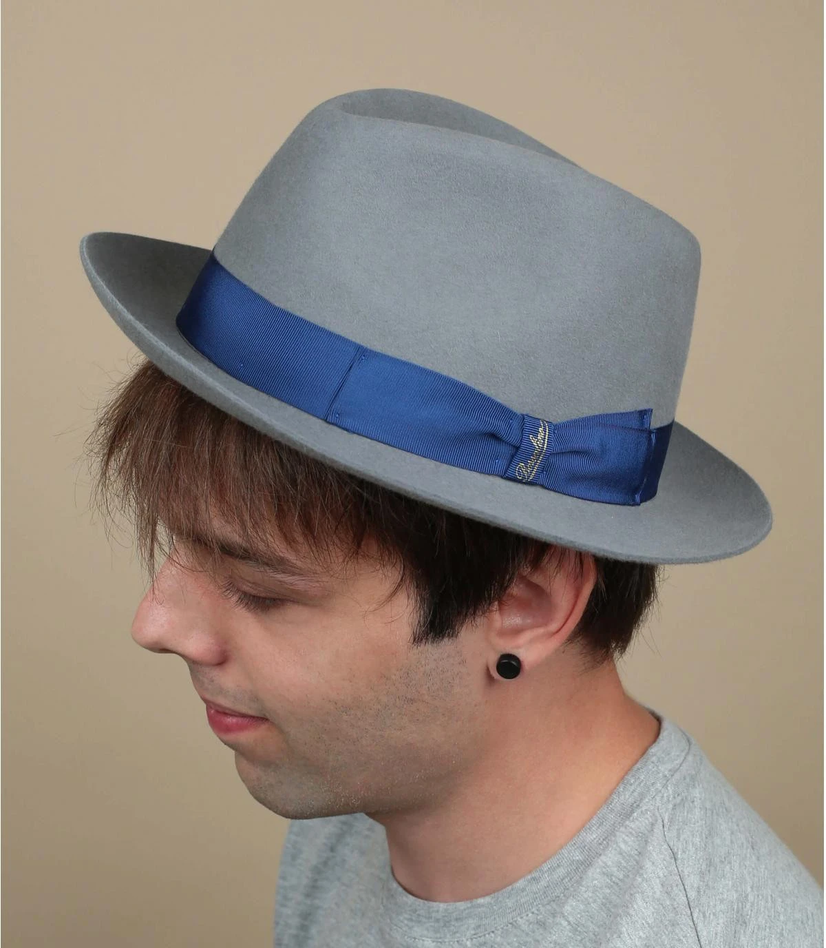 Borsalino Chapeau Feutre Lapin Gris 3 Borsalino Chapeau Feutre Lapin Gris
