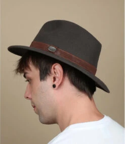 Borsalino Chapeau Feutre Lapin Gris