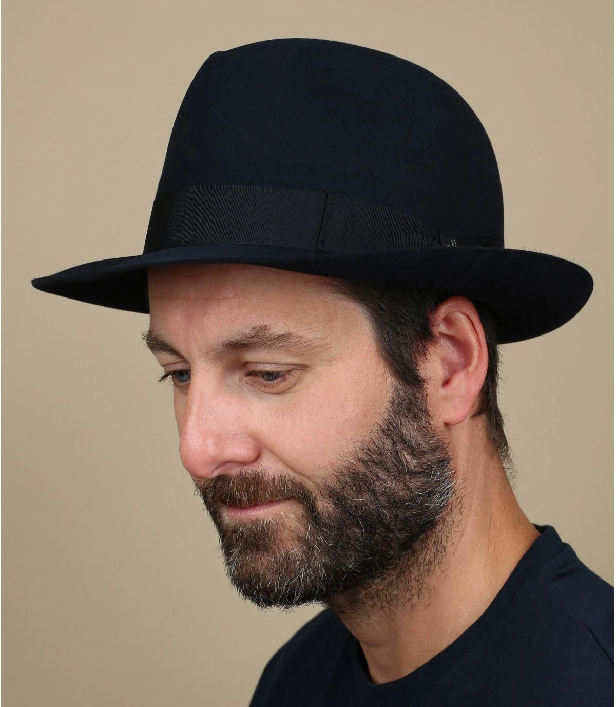 Borsalino Chapeau Feutre Lapin Marengo Marine 3 Borsalino Chapeau Feutre Lapin Marengo Marine