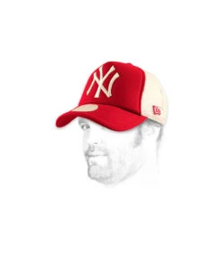 NEW ERA Clean Trucker NY Scarlet -Monde Chapeau clean trucker ny scarlet 1
