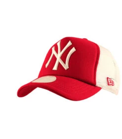 NEW ERA Clean Trucker NY Scarlet -Monde Chapeau clean trucker ny scarlet