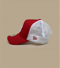 NEW ERA Clean Trucker NY Scarlet -Monde Chapeau clean trucker ny scarletTruker20ny20rouge